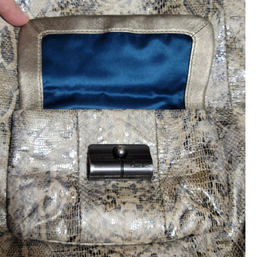 Authentic Coach Kristin Python Embossed Leather Hobo - Picture 12 of 15